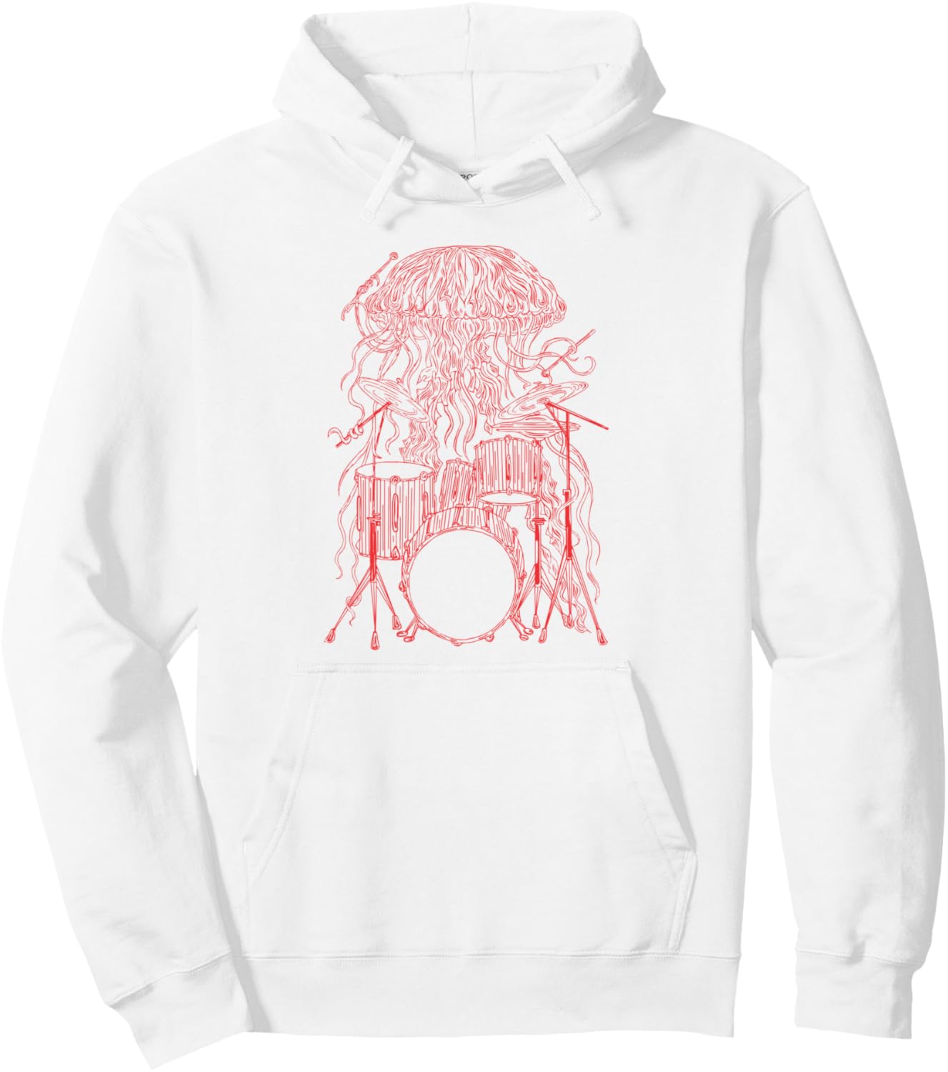 

Худи SEEMBO с изображением медузы и барабанщика, черная