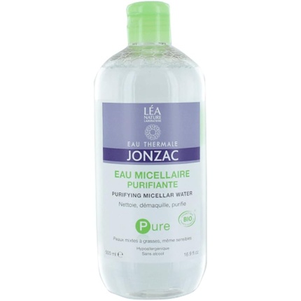 Eau De Jonzac Pure Очищающая мицеллярная вода Organic 500 мл - Упаковка из 2 шт Eau Thermale Jonzac — фото 2
