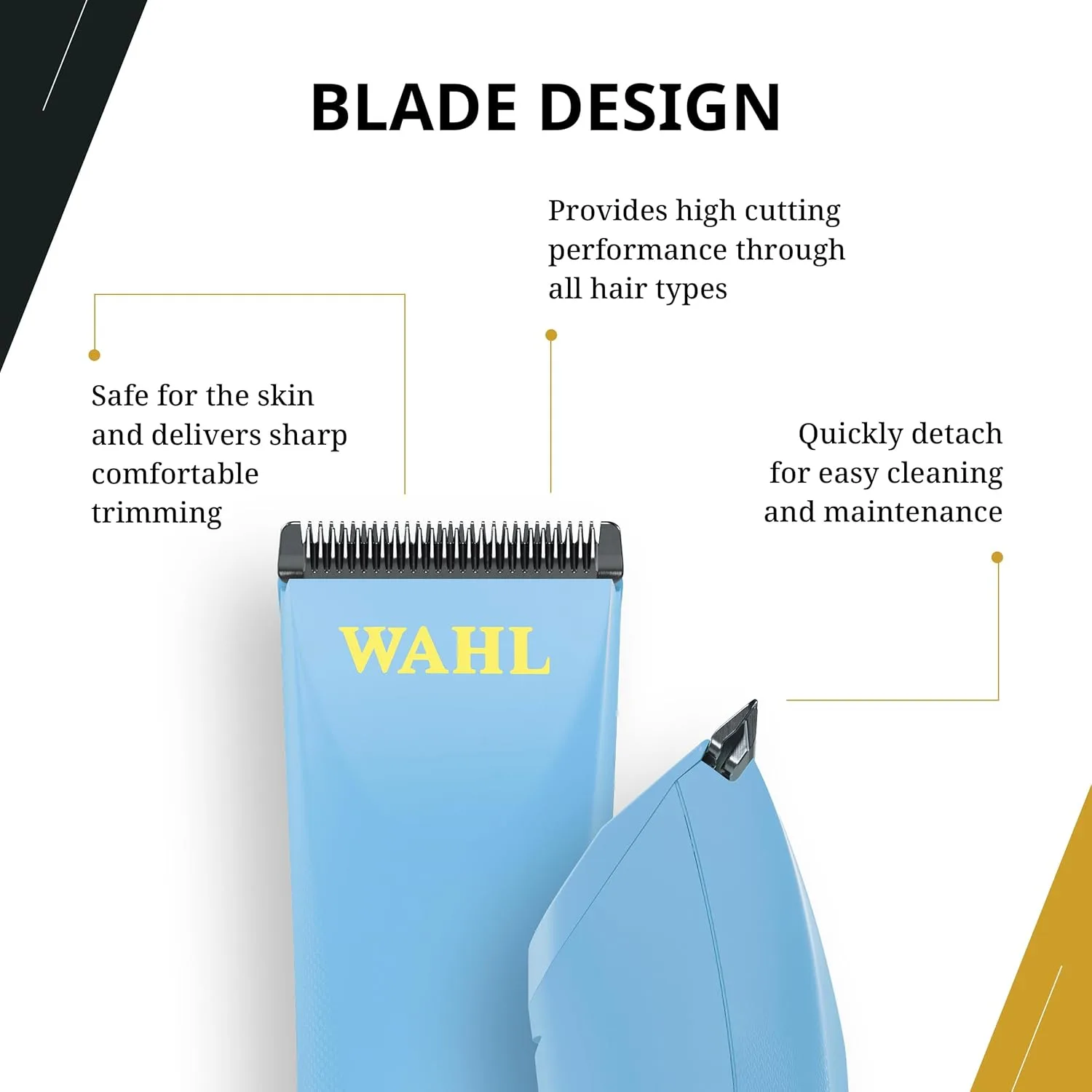 Аккумуляторный триммер Wahl Professional Peanut Li, легкий и компактный, мощный роторный двигатель, быстрая зарядка через USB-C, синий., Blue — фото 4