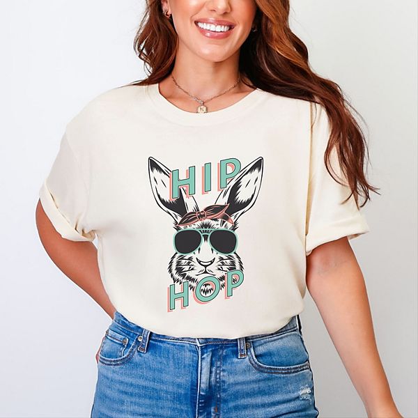 

Футболка Green hip hop bunny, окрашенная в готовом виде Simply Sage Market, Ivory