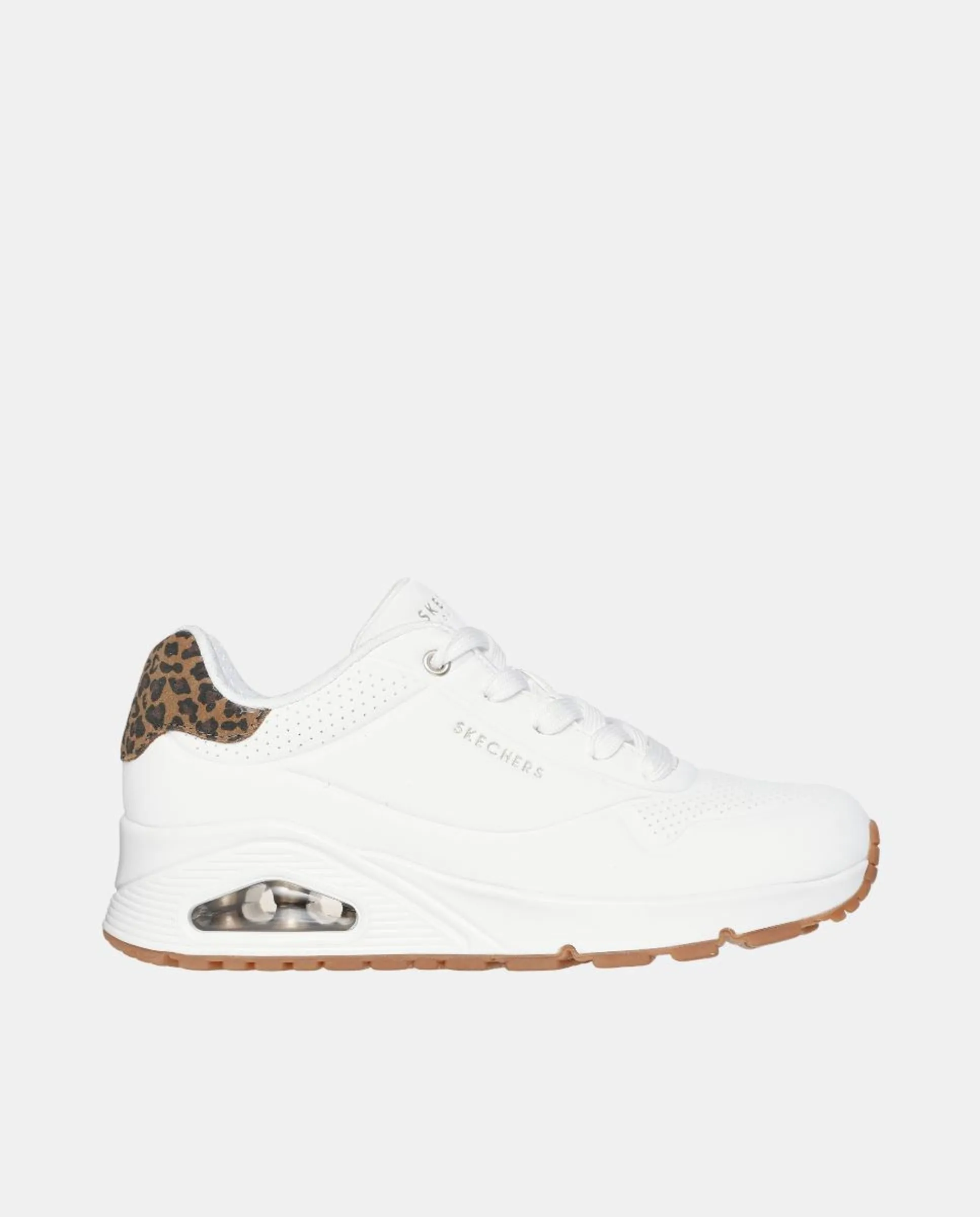 Женские кроссовки из кожи с воздушной камерой Skechers, белый