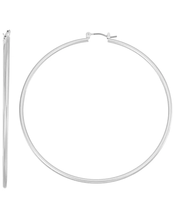 

Серьги-Кольца серебристого тона Nine West, silver