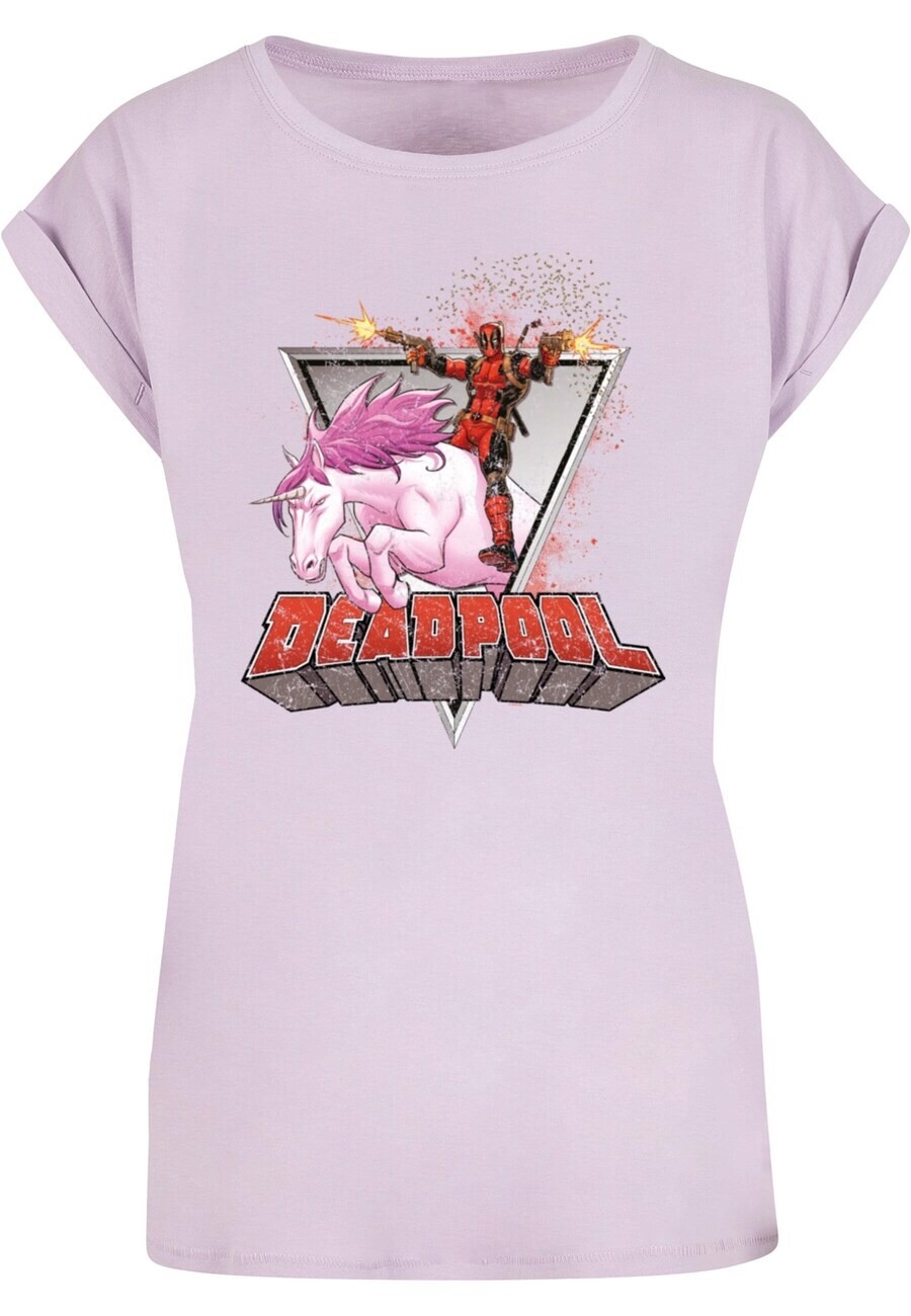 

Футболка ABSOLUTE CULT Shirt Deadpool - Rides A Unicorn, фиолетовый