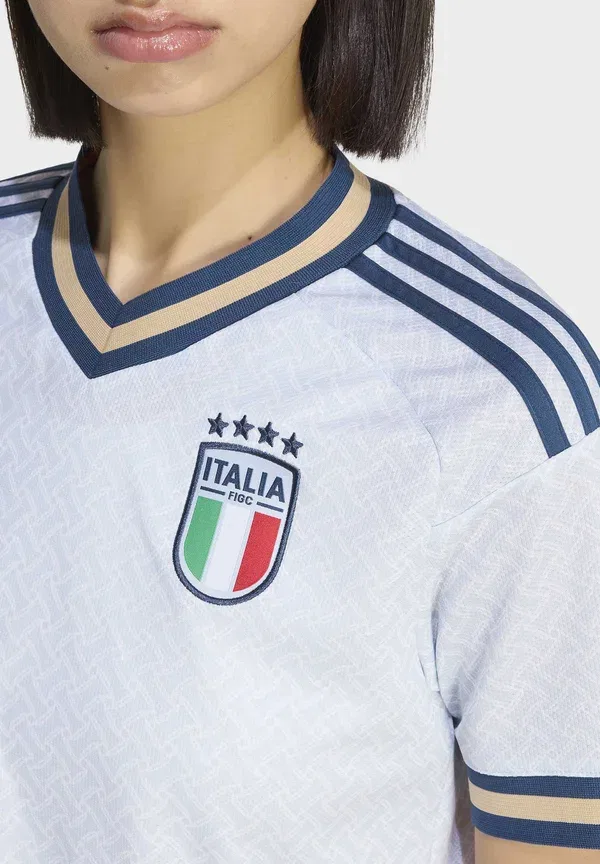 Футболка сборной Италии Adidas Performance, модель 26 away cropped national team wear, цвет аэроголубой — фото 4