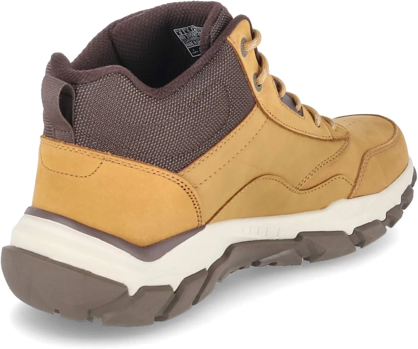 Походные ботинки Skechers Santoro Hopkins для мужчин, Wheat Leather Synthetic Mesh — фото 4