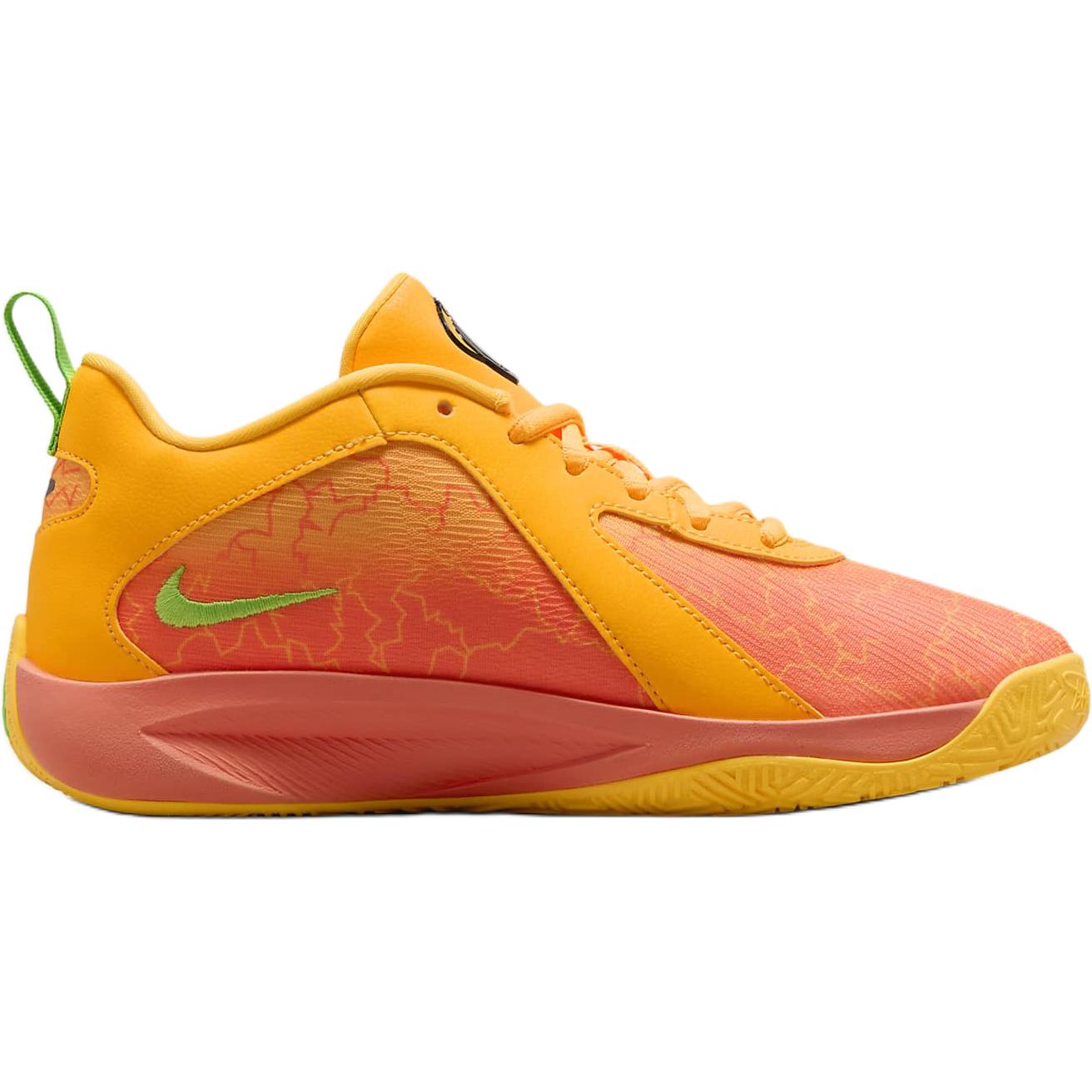 

Детские баскетбольные кроссовки Nike Giannis Freak 6 с противоскользящей износостойкой подошвой низкие оранжево-желтые, оранжево-зеленые