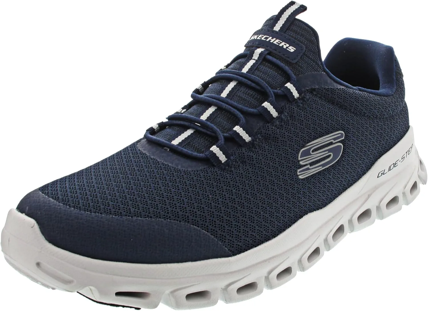 Мужские спортивные кроссовки Skechers Glide-Step Sylo, темно-синий — фото 4