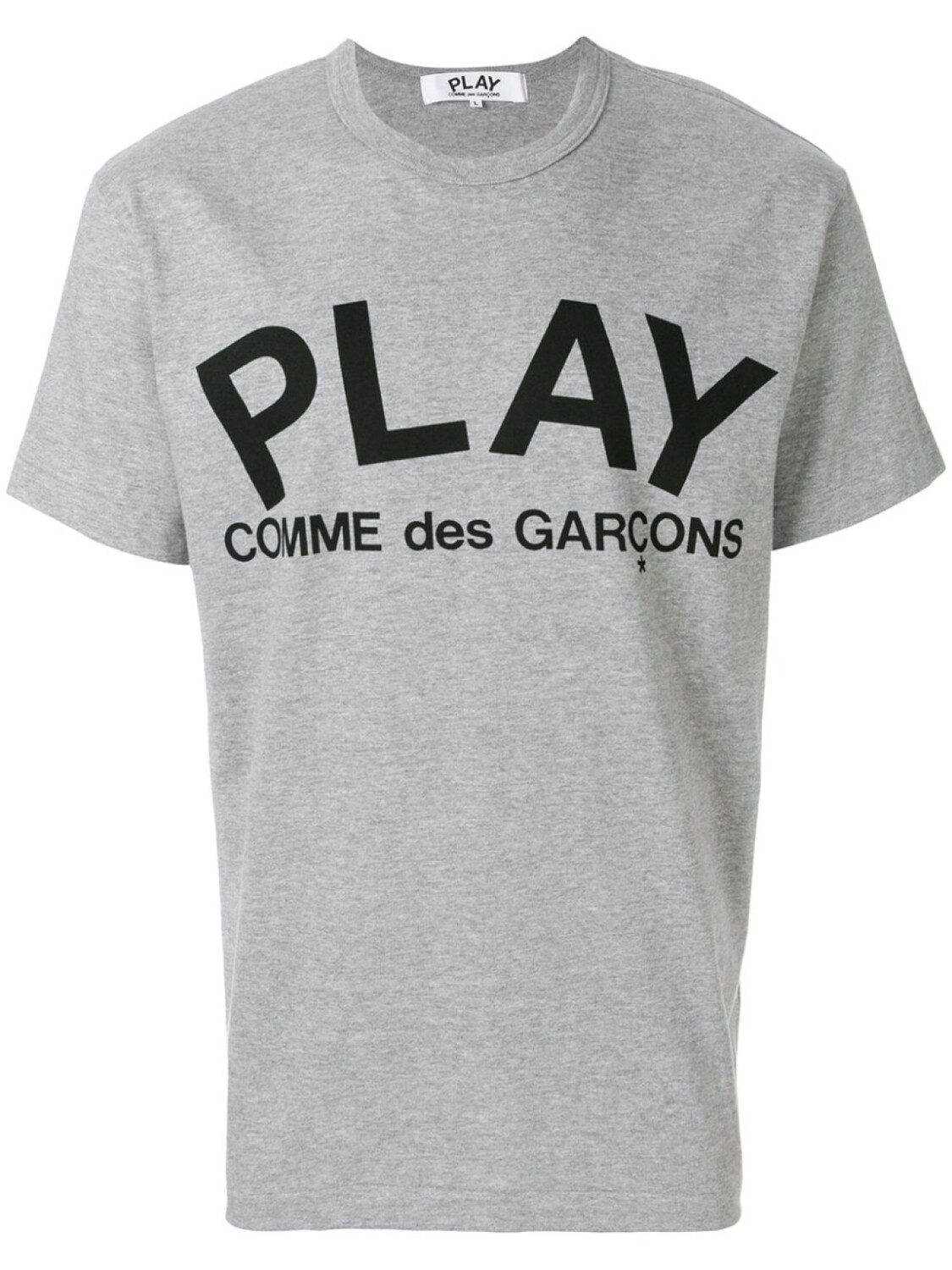 

Футболка с принтом логотипа Comme Des Garçons Play, серый