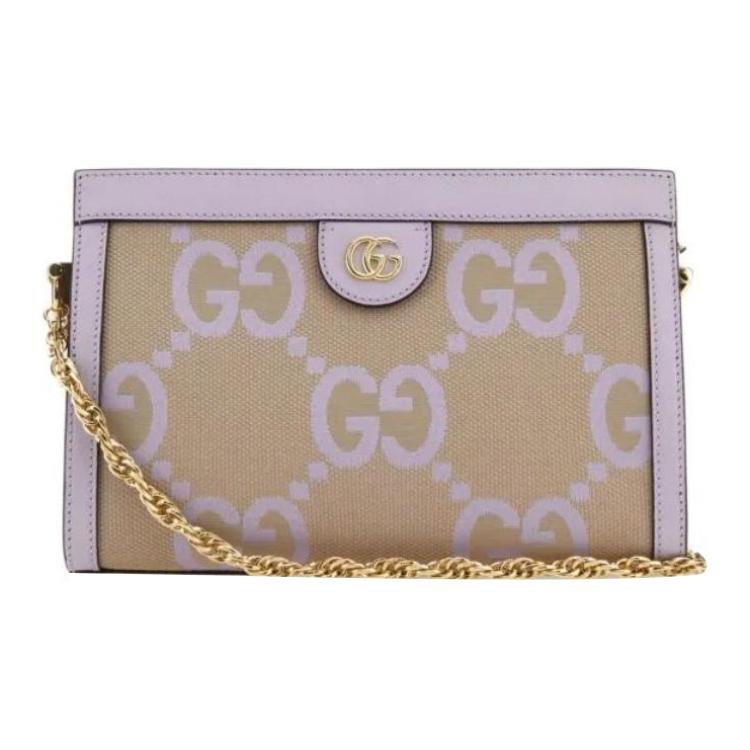 

Сумка через плечо Ophidia из холста с кожаными вставками GUCCI