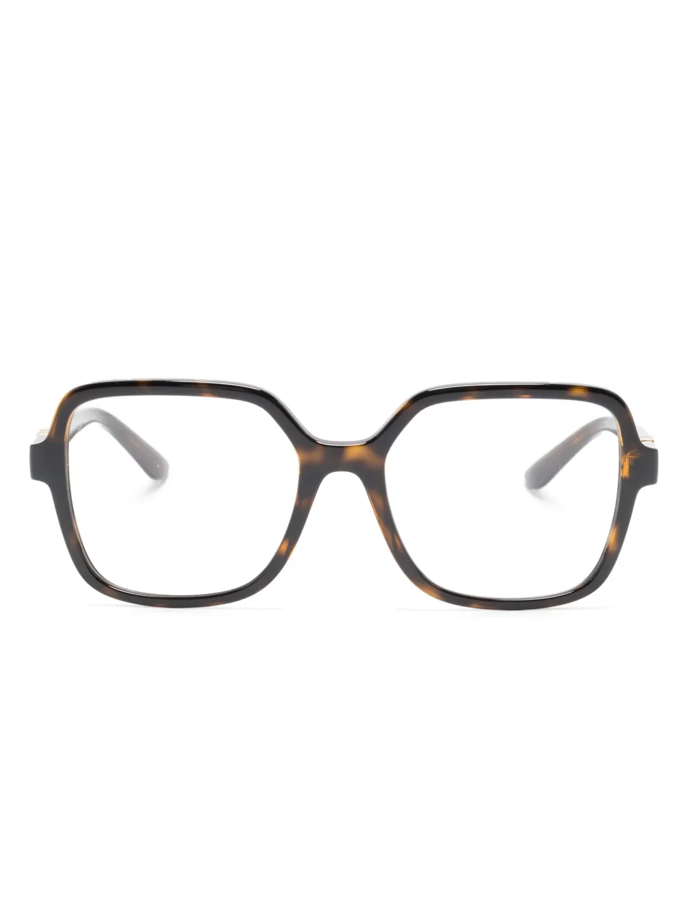 

Очки в квадратной оправе черепаховой расцветки Dolce & Gabbana Eyewear, коричневый