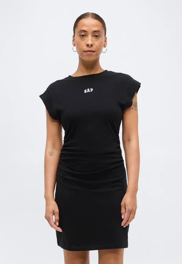 

Футболка с логотипом, трикотажное платье Gap Petite, True Black, Черный, Футболка с логотипом, трикотажное платье Gap Petite, True Black