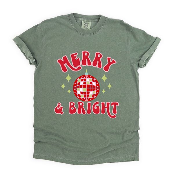 

Футболка Merry and bright с эффектом гаража Simply Sage Market, Moss