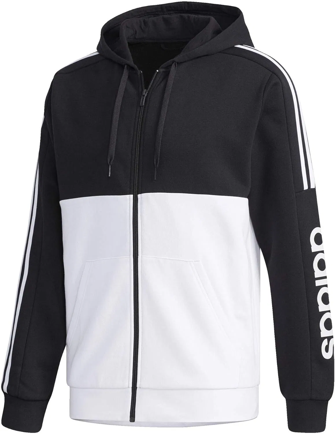 Мужская куртка с контрастными цветами adidas Originals, черный/белый/белый