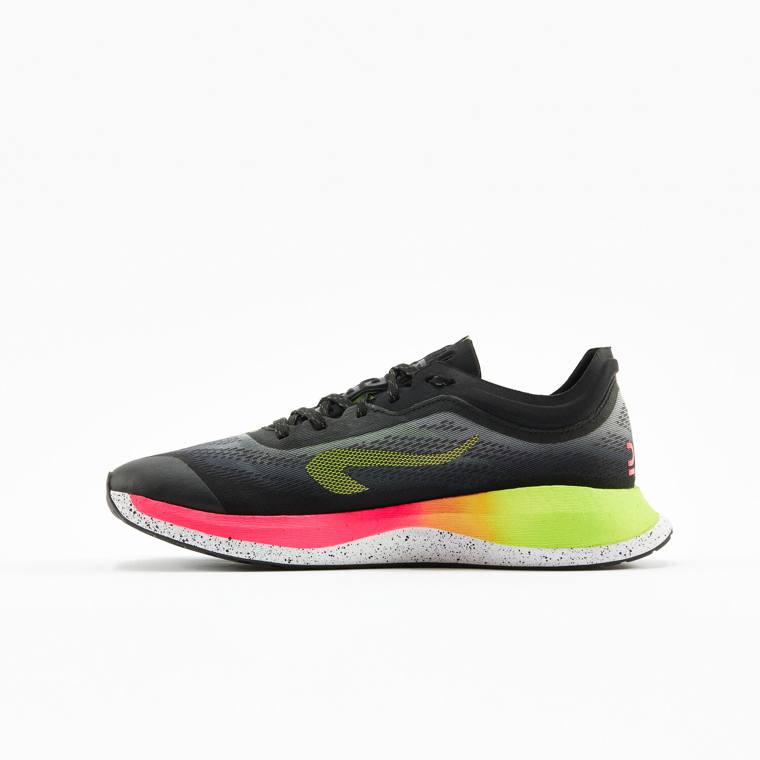 КРОССОВКИ МУЖСКИЕ KIPRUN KD500 2 - ЧЕРНЫЕ/РОЗОВЫЕ/ЖЕЛТЫЕ Kiprun — фото 3