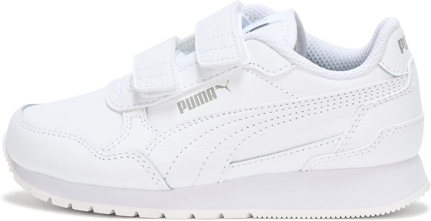 Кроссовки Puma St Runner унисекс-детские на липучке, Puma White-puma White-gray Echo — фото 2