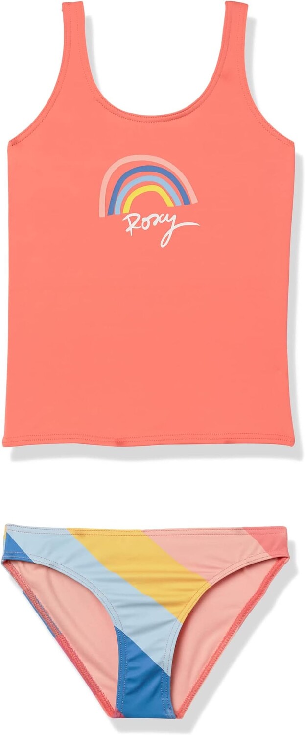 

Купальник Roxy Kids Touch of Rainbow Tankini Swimsuit Set, цвет Regatta Over The Rainbow