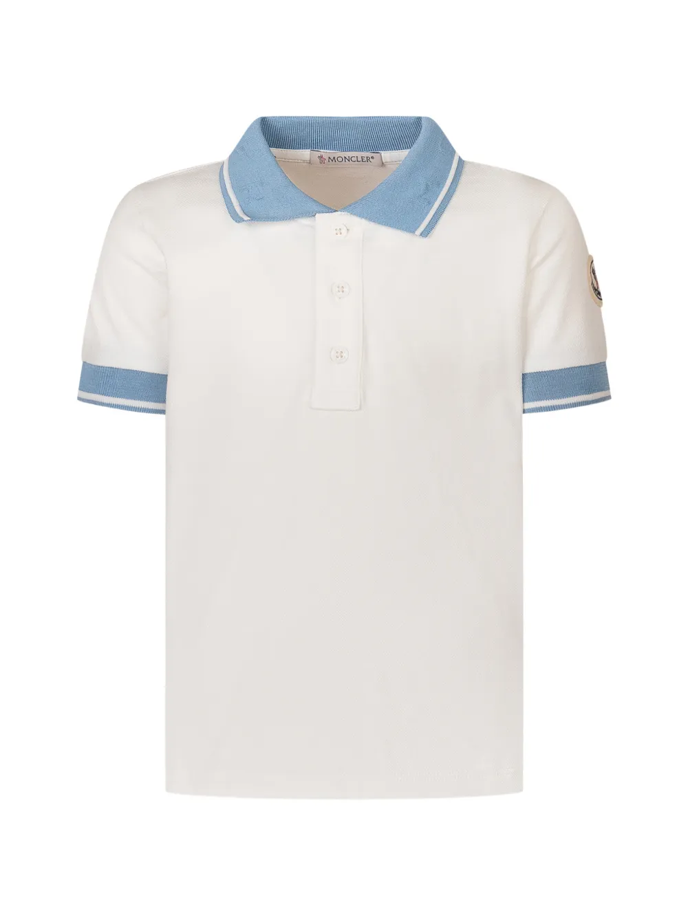 

Хлопковое поло Moncler Enfant, белый