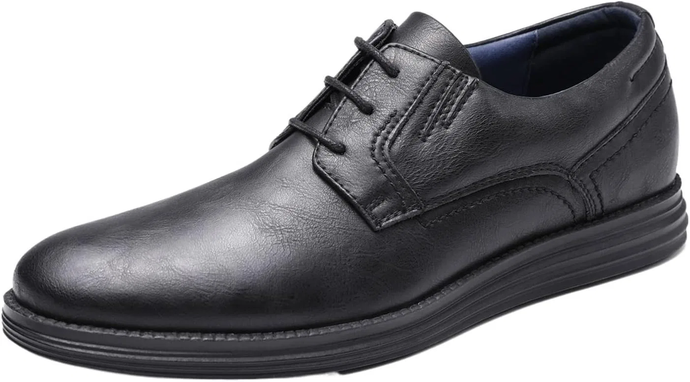 Туфли Men's Shoes, Men's Leather Shoes, Casual Shoes, Lace-Up Shoes, Work and Office Shoes, Simple Men's Shoes, Four Seasons, Professional Work Shoes, Wedding Shoes, Elegant Shoes Generic, Black — фото 4