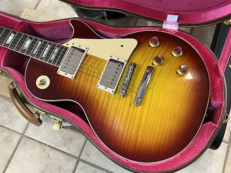 

Электрогитара 2021 Gibson Custom Shop 60th Anniversary 1960 Les Paul Standard V1 VOS Deep Cherry Sunburst