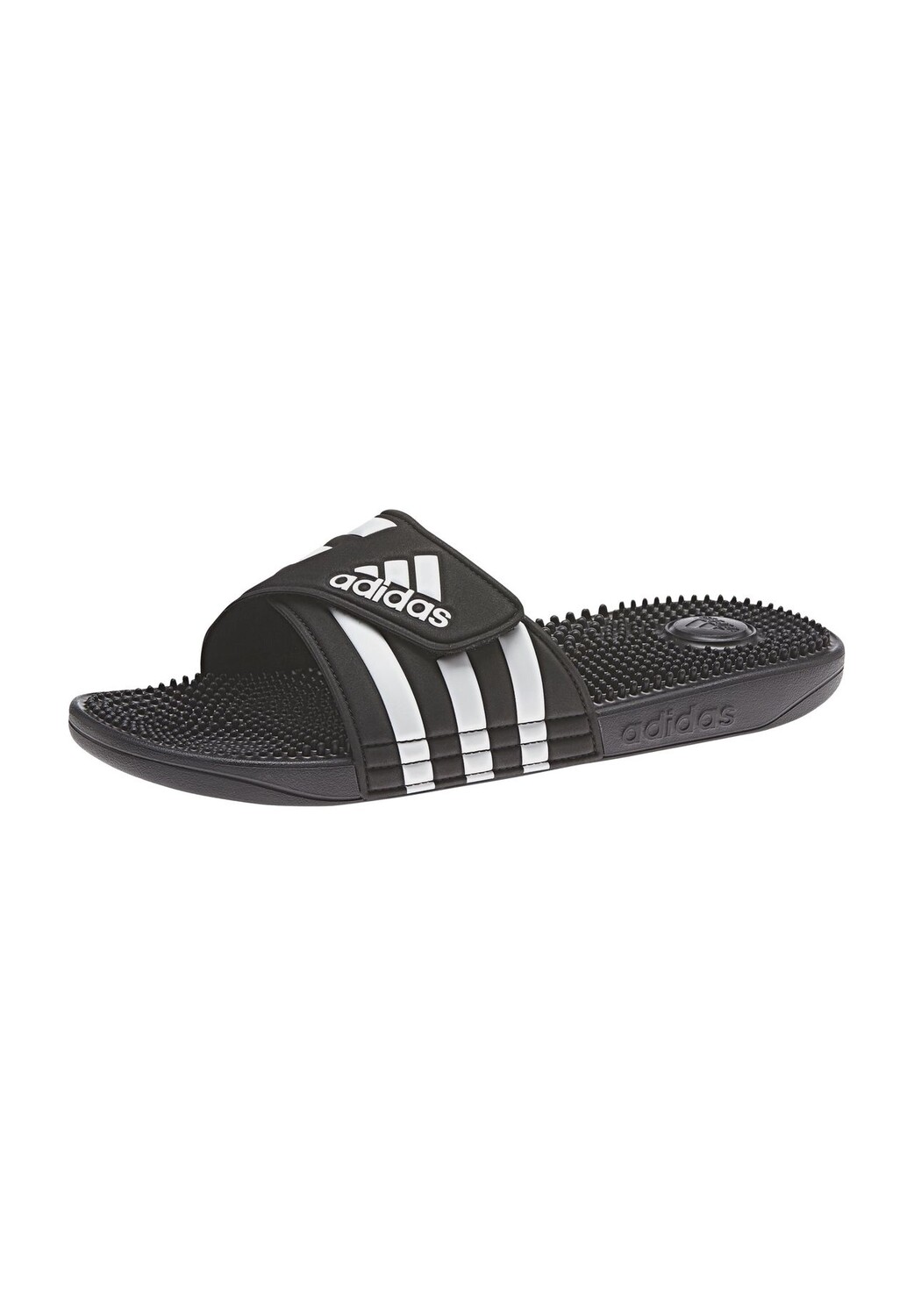 

Сандалии для купания Adissage, с функцией массажа, регулируемые, мужские adidas, цвет Core Black