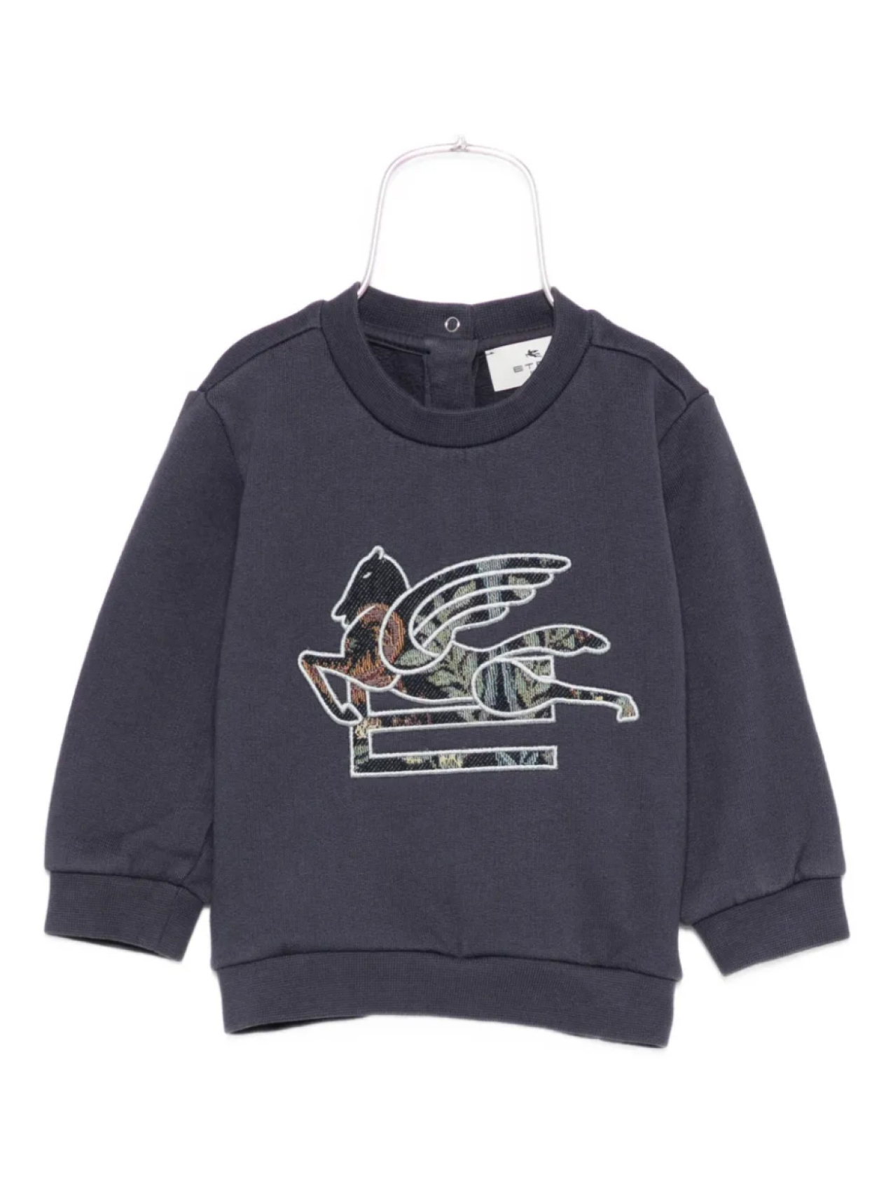 

Толстовка ETRO KIDS с вышитым пегасом, синий