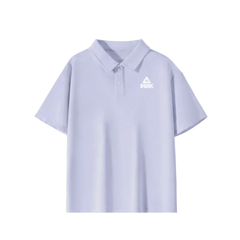 Детская футболка быстросохнущая PEAK Light Purple/PK Small Logo White Silicone K