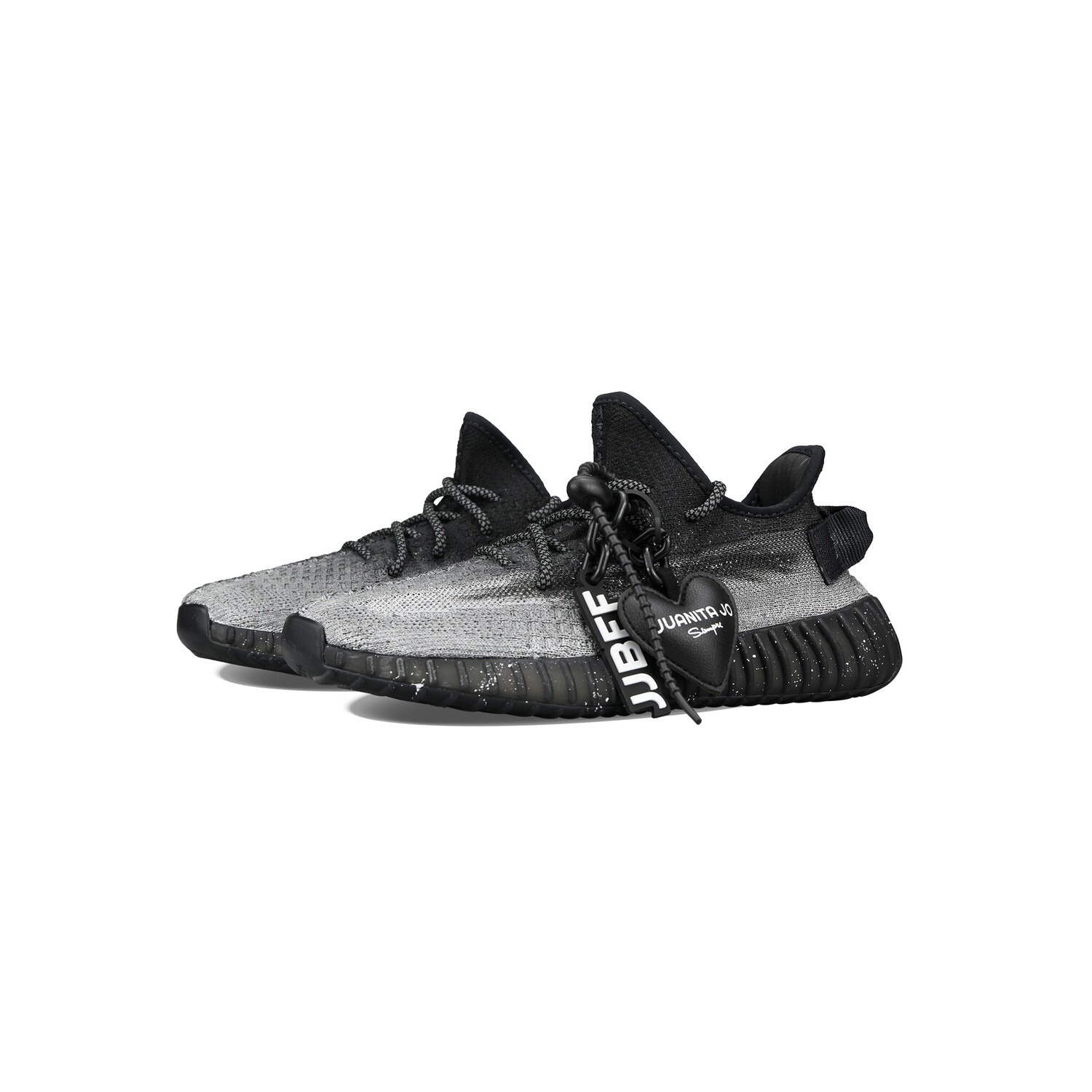 Кроссовки adidas originals Yeezy Boost 350 V2 Lifestyle Shoes Unisex Low-top Black/silver, черный/серебряный — фото 3