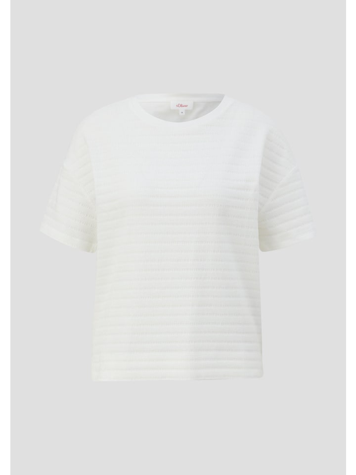 

s.Oliver Футболка цвета 0210_крем, Хаки, s.Oliver Футболка цвета 0210_крем