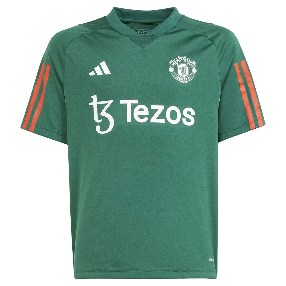 

Футболка с коротким рукавом adidas Manchester United 23/24 training junior, зеленый