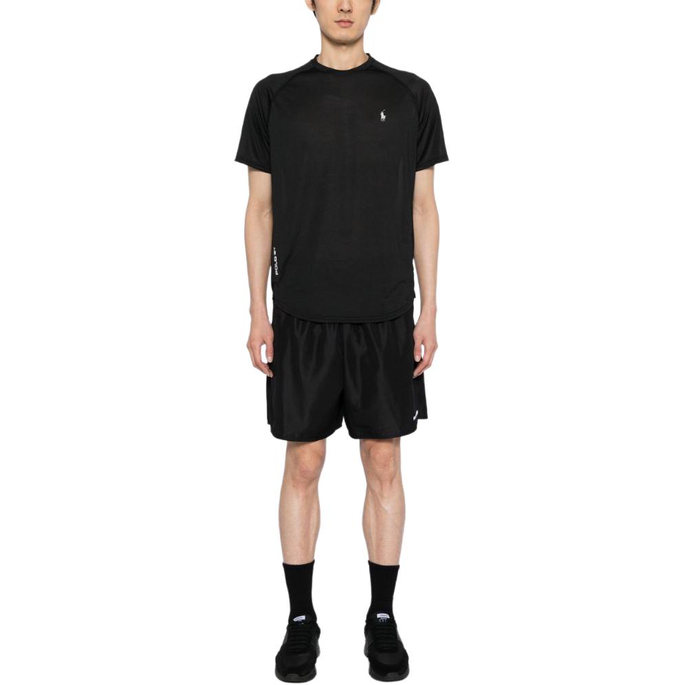 Футболка мужская обсидиановая черная Obsidian Black Polo Ralph Lauren, черный — фото 4
