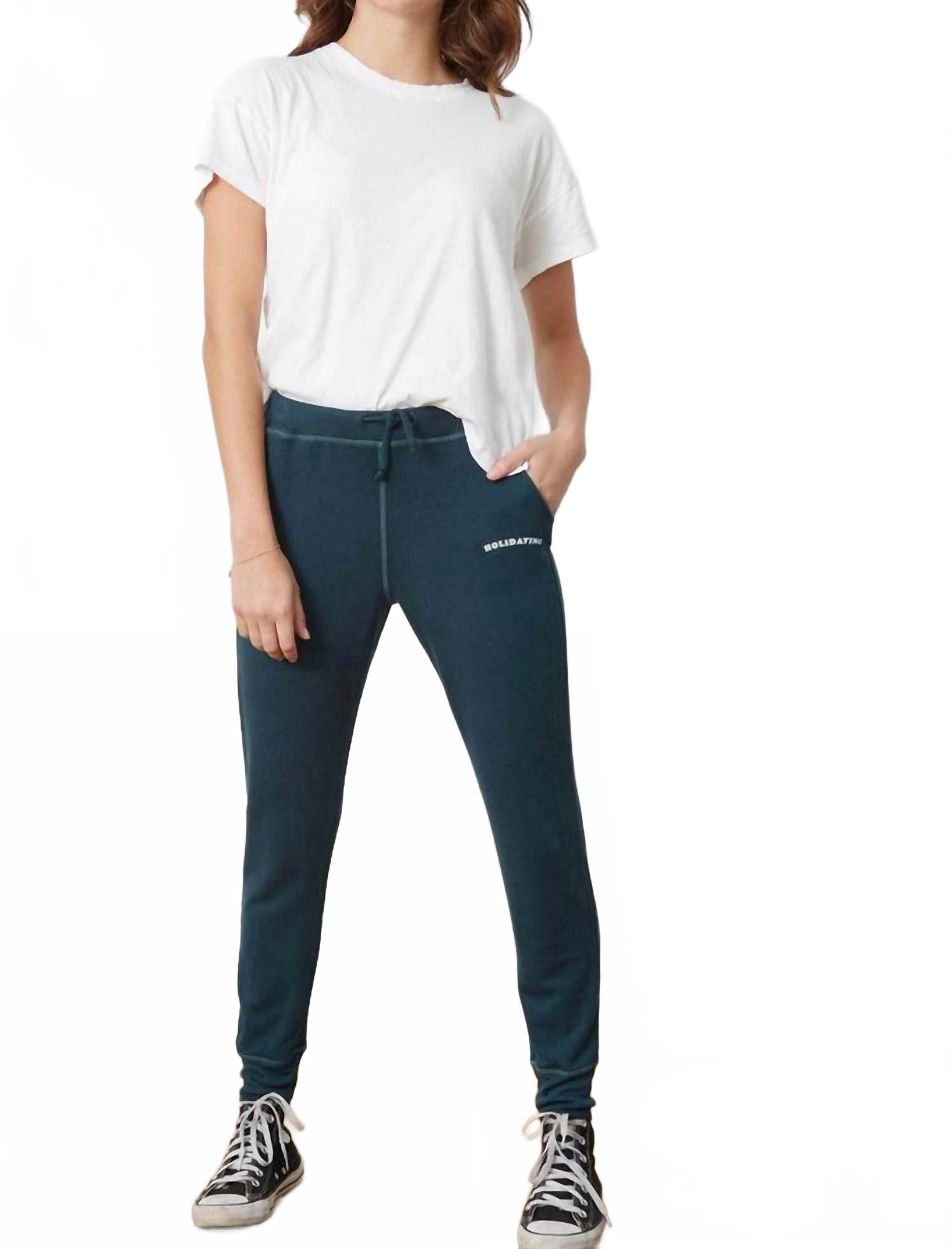 

Good hYOUman Спортивные брюки Gigi Jogger в темно-бирюзовом цвете для отдыха