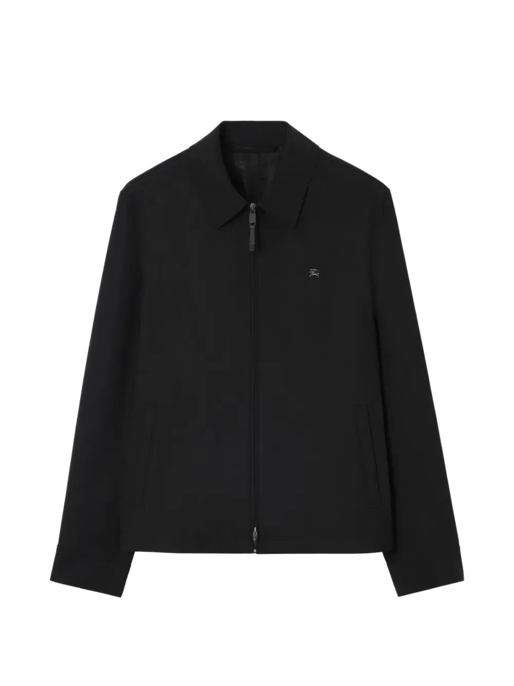 Куртка Burberry Bloomsbury Harrington, шерстяная, черный