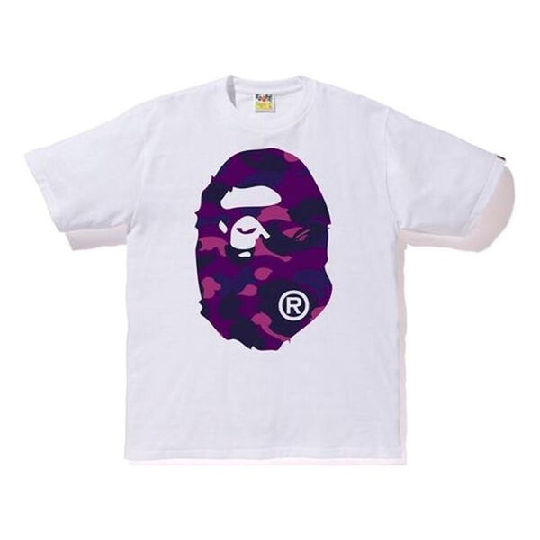 

Футболка camouflage ape head t-shirt 'white purple' A Bathing Ape, белый