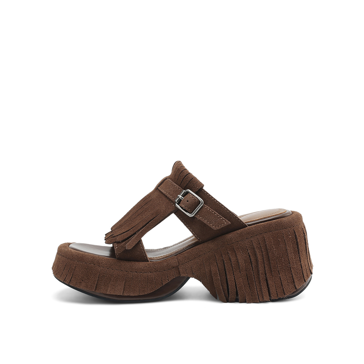 Rosa Bianca Женские тапочки-шлёпанцы абрикосовые с овчинной стелькой, цвет Apricot (Sheepskin Insole) — фото 3