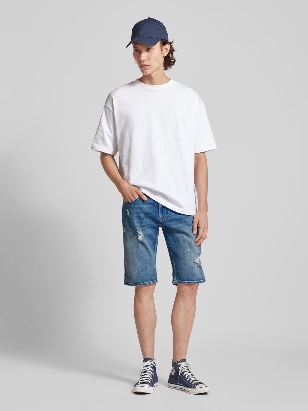 

Джинсовые шорты прямого кроя с эффектом потертости, модель «RONNIE» Tommy Jeans