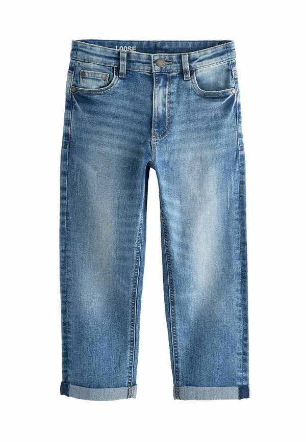 Джинсы Next Five pocket relaxed fit, голубой кислотной стирки