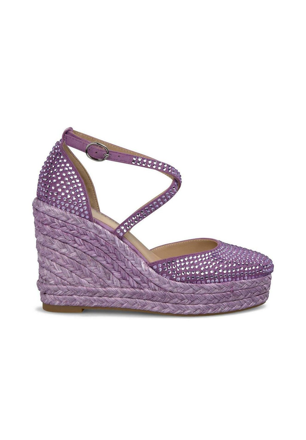 Босоножки на платформе CON PUNTERA REDONDEADA Y CIERRE CON HEBILLA - High heels Alma en Pena, фиолетовый — фото 2