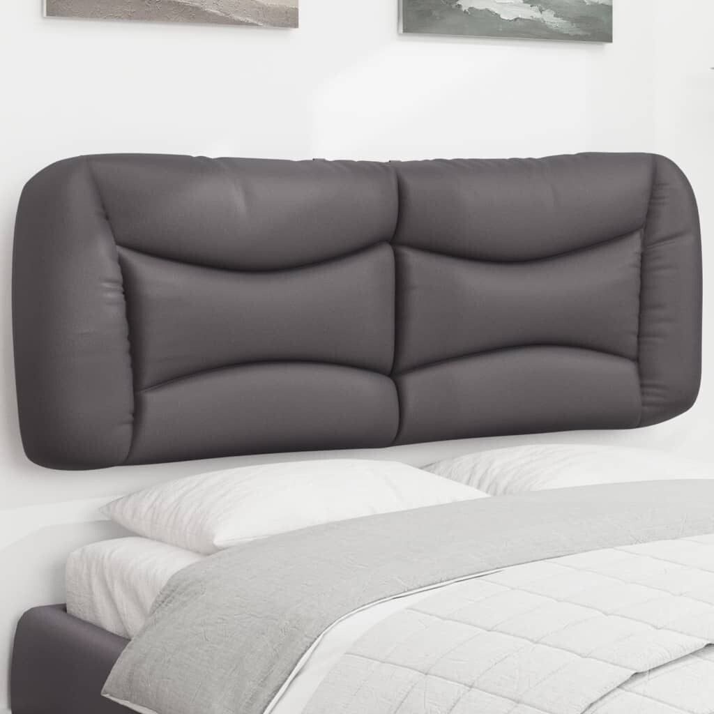 

Подушка на изголовье серая 120 см экокожа DKD HOME DECOR