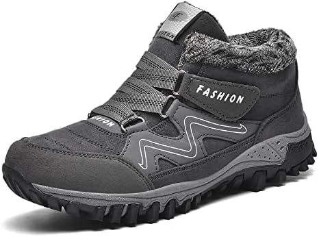 

Зимние мужские ботинки Qacksv, водонепроницаемые, утепленные мехом, противоскользящие, рабочие, с низким голенищем, повседневные, легкие, для походов и активного отдыха на улице, серый