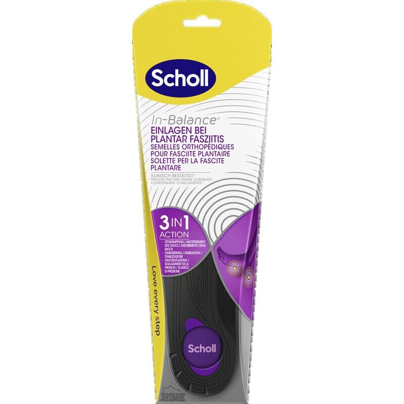 

Стельки In-Balance для размера подошвенного фасциита. М (40-42) Scholl, 1 шт.