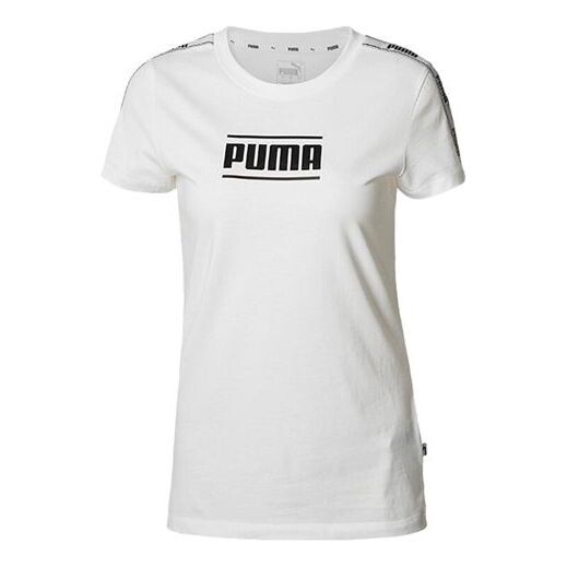 

Футболка large logo casual short sleeve white Puma, белый