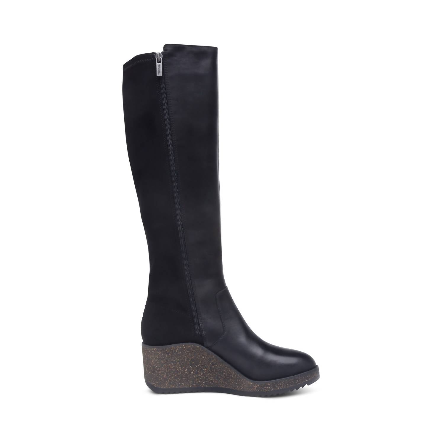 Женские черные ботинки-танкетки Rose Wedge Aetrex