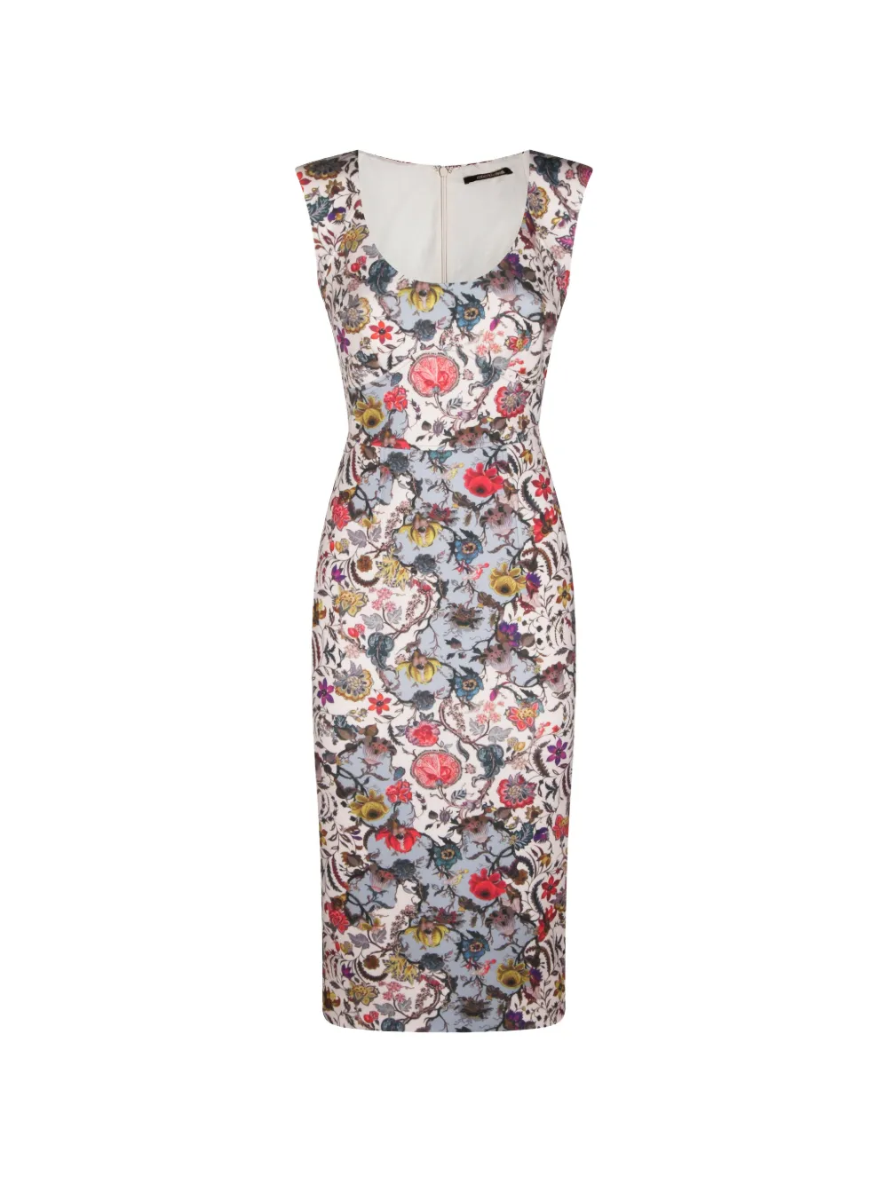 

Платье с цветочным принтом Roberto Cavalli, бежевый