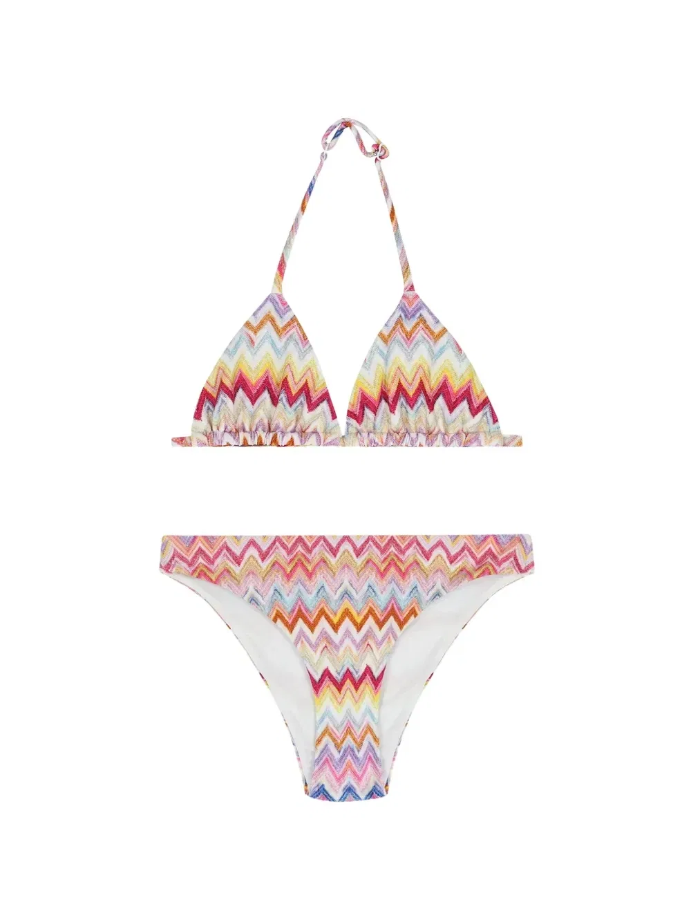 Бикини с узором зигзаг Missoni Kids, розовый