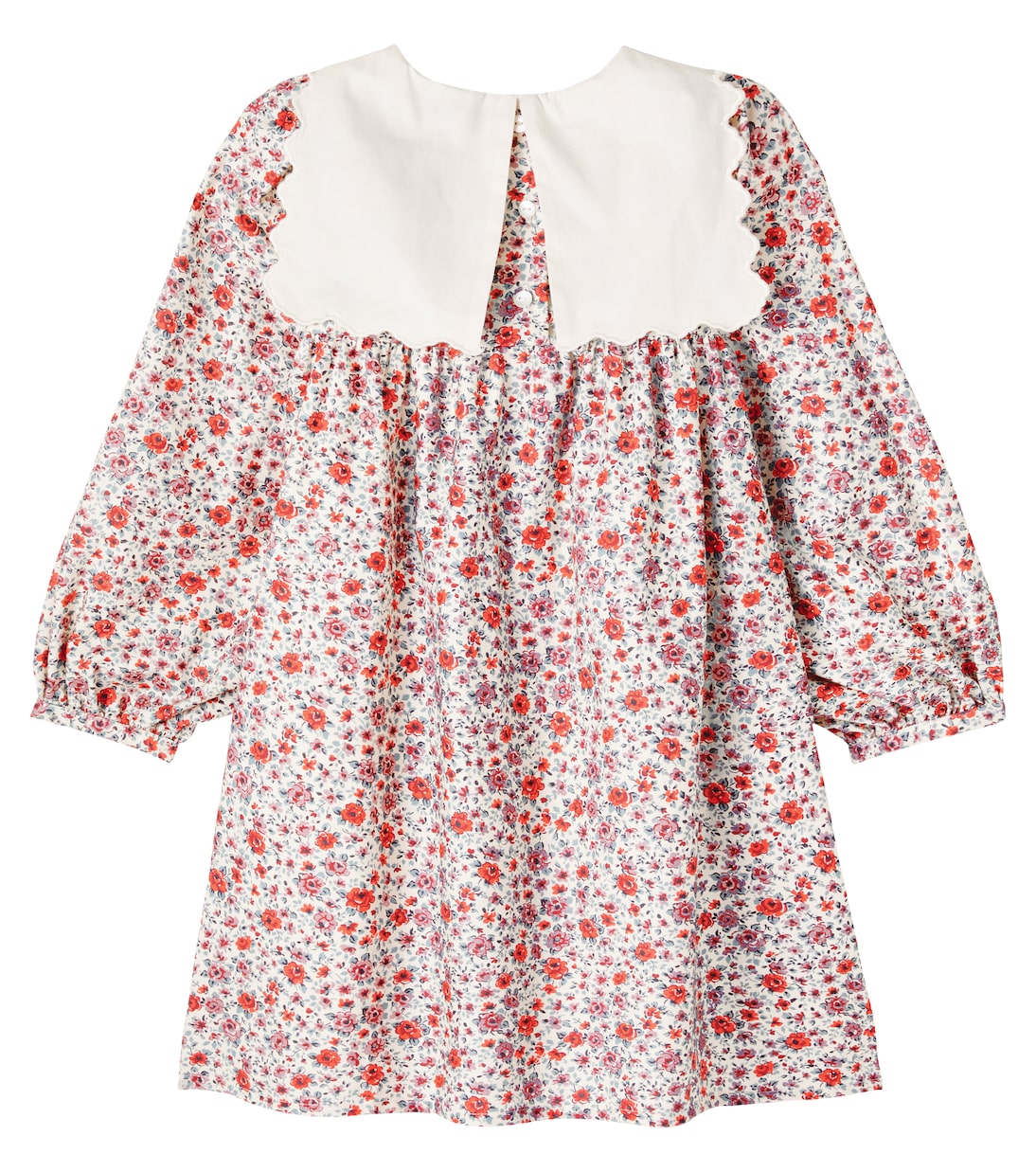 Платье из хлопка с цветочным принтом Клементина Bebe Organic, Sweet Roses — фото 4