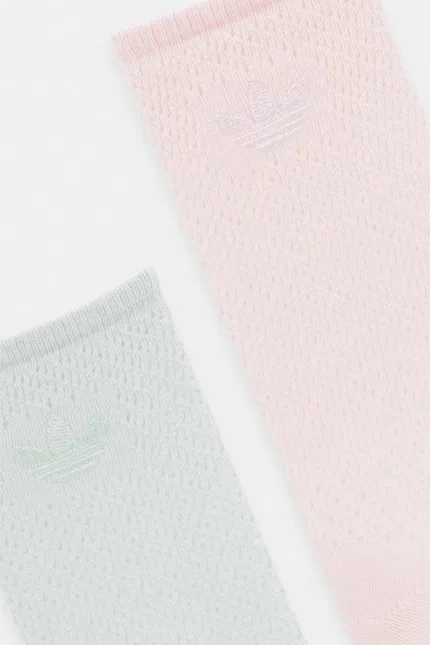 Носки длинные 2 шт Adidas Originals, розовый — фото 2