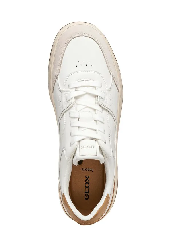 Низкие кроссовки u sedral court Geox, White/Tan — фото 3