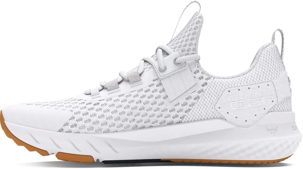 Кроссовки мужские Under Armour Project Rock Blood Sweat Respect 4, белый/серый/черный — фото 2