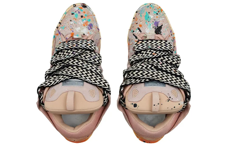 Lanvin Leather Curb Gallery Dept. Pale Pink Multi, Original Shoe Box Included — фото 4