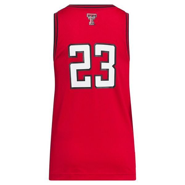 Футболка Youth #23 Texas Tech Red Raiders Replica Swingman красная Adidas — фото 4